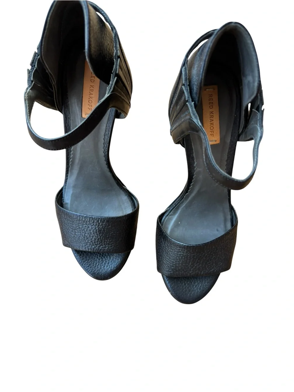 Reed Krakoff Black Leather High-Heel Sandals – Size 37 – Made in Italy